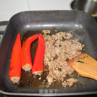 彩椒酿肉的做法步骤：8