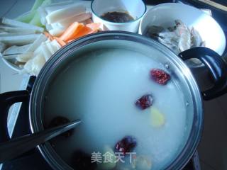 鲜虾粥底火锅的做法步骤：7
