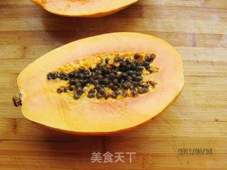 木瓜奶昔的做法步骤：1