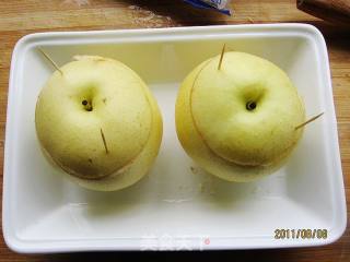川贝母冰糖梨盅的做法步骤：7