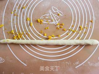 橙香甜味面包条的做法步骤：8