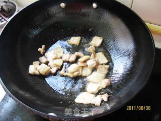 胡萝卜炒五花肉的做法步骤：3