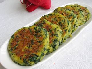 玉米芹菜叶烙饼的做法步骤：6