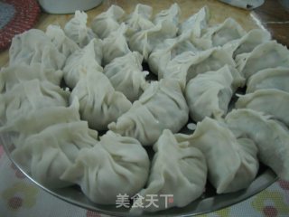 元宝饺子（初级）的做法步骤：1