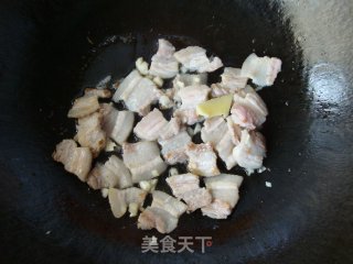 茄子干炒五花肉的做法步骤：5