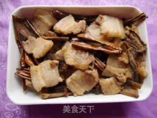 茄子干炒五花肉的做法步骤：8