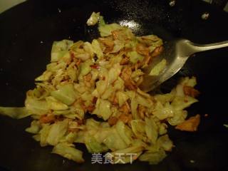 手撕包菜炒肉片的做法步骤：10