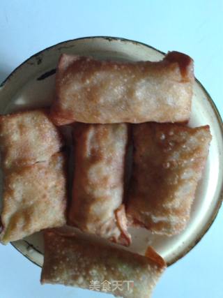 饺子皮春卷的做法步骤：7