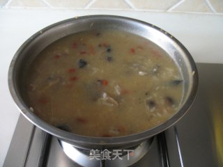 一汤多用：【乌鸡蘑菇汤＆乌鸡蘑菇粥】的做法步骤：9