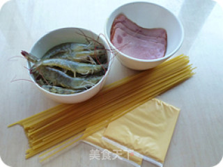 芝士虾球意面的做法步骤：1