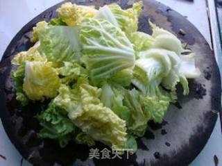 儿子爱吃的小菜——肉末白菜的做法步骤：3