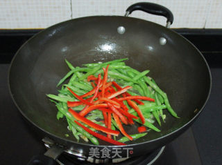 椒丝四季豆的做法步骤：5