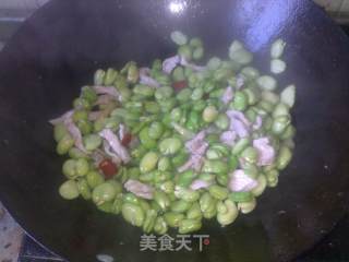 蚕豆雪菜肉丝 - 可口下饭菜的做法步骤：4