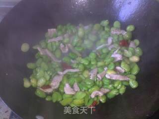 蚕豆雪菜肉丝 - 可口下饭菜的做法步骤：6