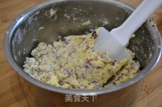 【蓝莓花香心型饼干】的做法步骤：5