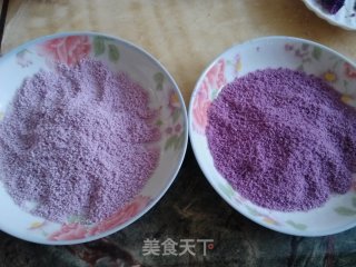 小小花紫薯松糕—中式点心也可以高雅又貌美的做法步骤：8