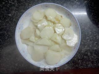 醋溜山药片的做法步骤：5
