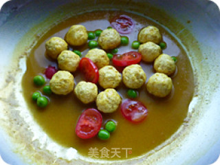 咖喱鸡肉丸的做法步骤：7