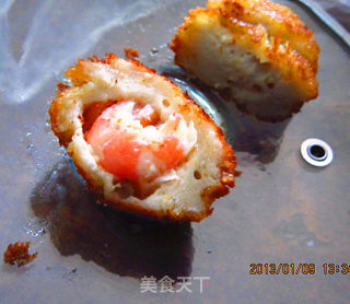 【加拿大野生北极虾】之鱼蓉北极鲜虾球的做法步骤：22