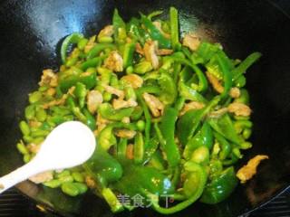 沙嗲味肉丝炒青椒的做法步骤：10