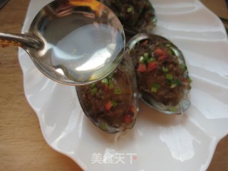 蒜蓉粉丝蒸鲍鱼的做法步骤：13