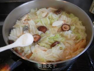 山药香菇白菜汤的做法步骤：7