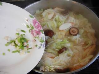 山药香菇白菜汤的做法步骤：8