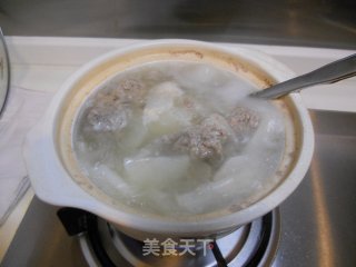 萝卜牛肉丸子汤的做法步骤：7