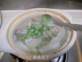 萝卜牛肉丸子汤的做法步骤：8