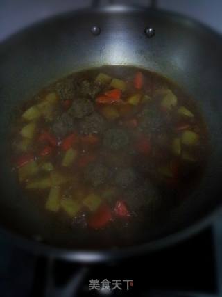 咖喱牛肉丸子饭的做法步骤：9