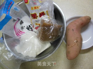 大理石纹糯米滋的做法步骤：1