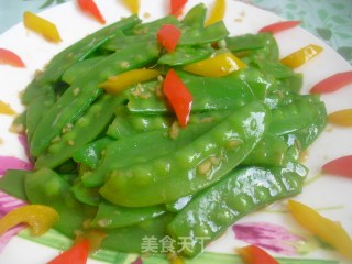 蒜香荷兰豆的做法步骤：7
