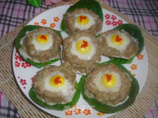 肉饼太阳蛋的做法步骤：7