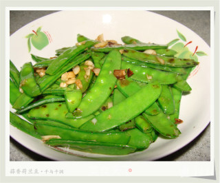 蒜香荷兰豆的做法步骤：6