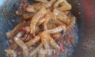 肉末羊筋的做法步骤：6