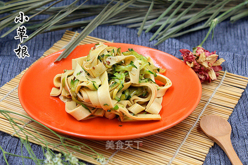 凉拌黄瓜干豆腐的做法