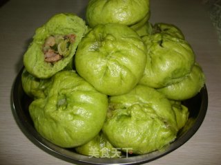 春天的使者---翡翠哈哈菜肉包的做法步骤：14