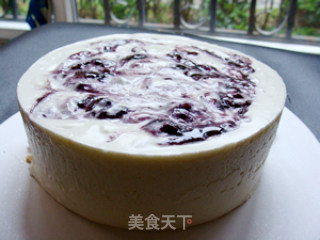 蓝莓酸奶冻蛋糕的做法步骤：24