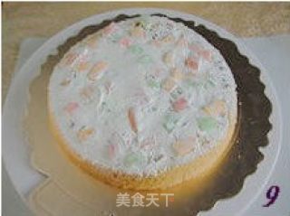 【花篮蛋糕】---- 分享一款漂亮的蛋糕裱花的做法步骤：9