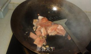 绿月亮（豆角炖肉、粉条）的做法步骤：3