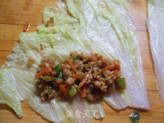 白菜翡翠卷的做法步骤：14