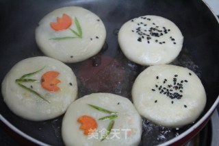 迷你荠菜煎饼的做法步骤：13