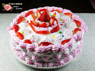 草莓生日蛋糕的做法步骤：21