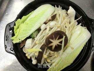 菌菇汤饭的做法步骤：1
