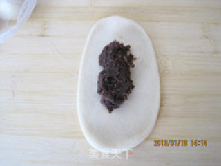 重拾生活记忆----编织扣红豆馅面包的做法步骤：5