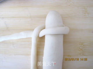 重拾生活记忆----编织扣红豆馅面包的做法步骤：15