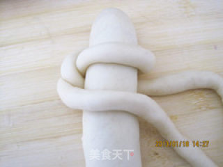 重拾生活记忆----编织扣红豆馅面包的做法步骤：17