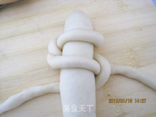 重拾生活记忆----编织扣红豆馅面包的做法步骤：18