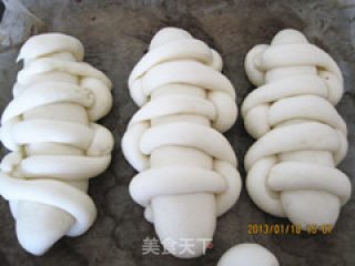 重拾生活记忆----编织扣红豆馅面包的做法步骤：21