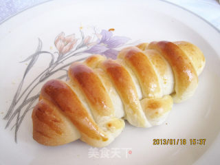 重拾生活记忆----编织扣红豆馅面包的做法步骤：22